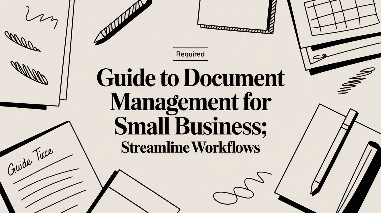 Guide to document management for small business: streamline workflows