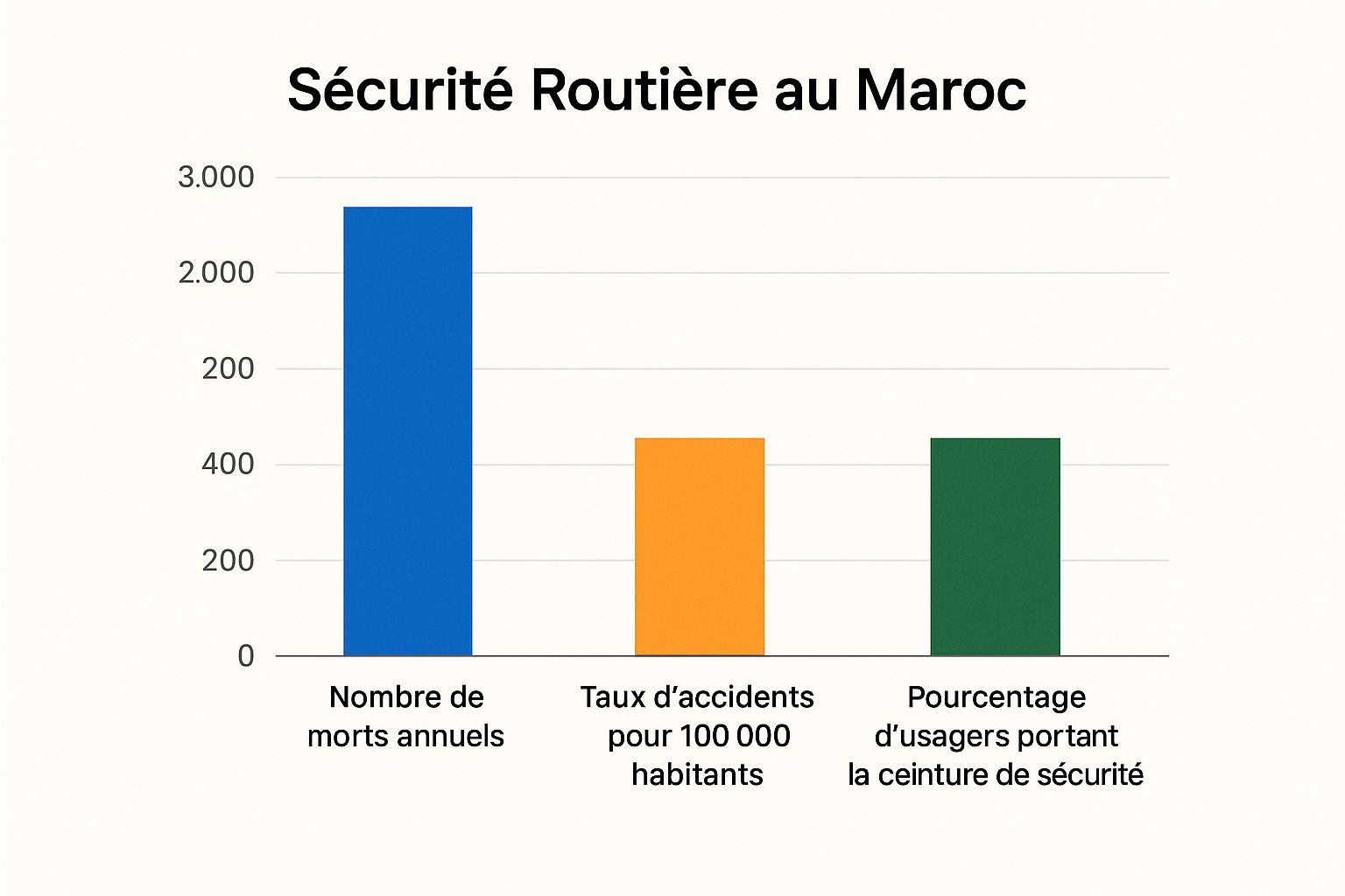 Sécurité Routière Maroc : Guide pour Routes Plus Sûres 3 Infographic about sécurité routière maroc