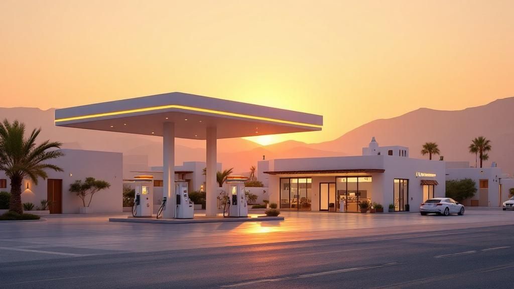 Une personne faisant le plein d'une voiture dans une station-service au Maroc