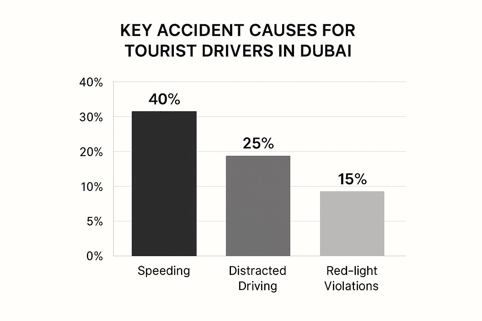 Driving in Dubai for Tourists: Essential Safety Tips 4 Infographic about driving in dubai for tourists