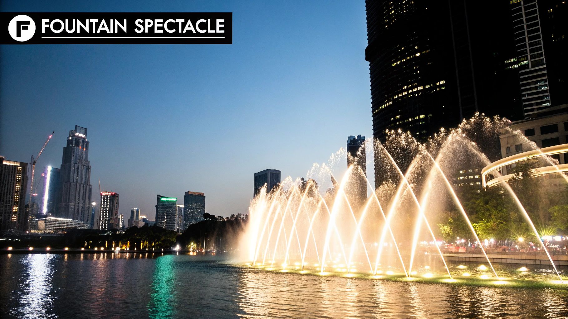 Dubai Fountain Light and Water Show