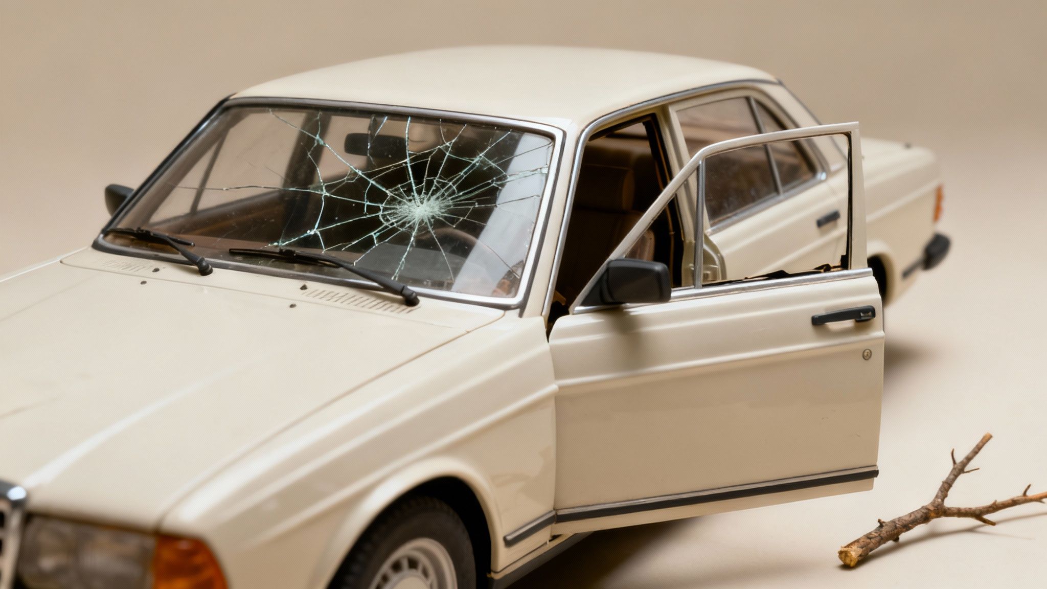 Une conductrice examine son contrat d'assurance auto