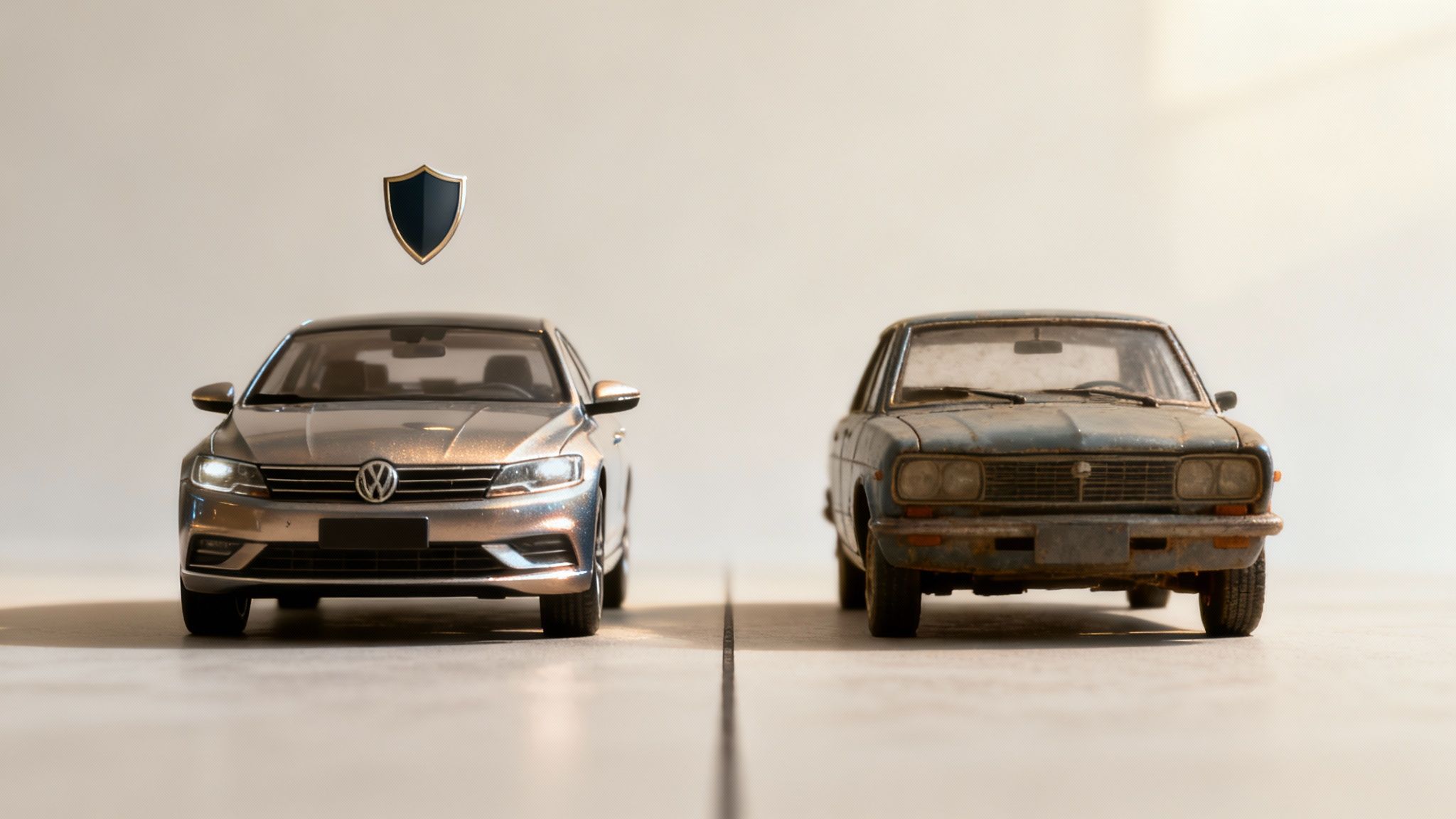 Une voiture blanche moderne garée avec élégance