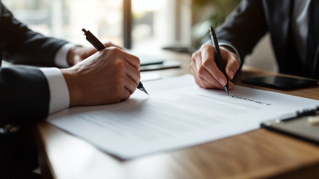 Un coucher de soleil sur la plage d'Agadir, symbolisant une installation réussie et paisible.