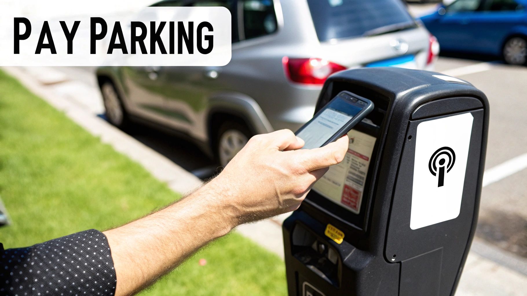 Your Guide to the Dubai Parking Zones Map 2 A person paying for parking at a digital meter in Dubai