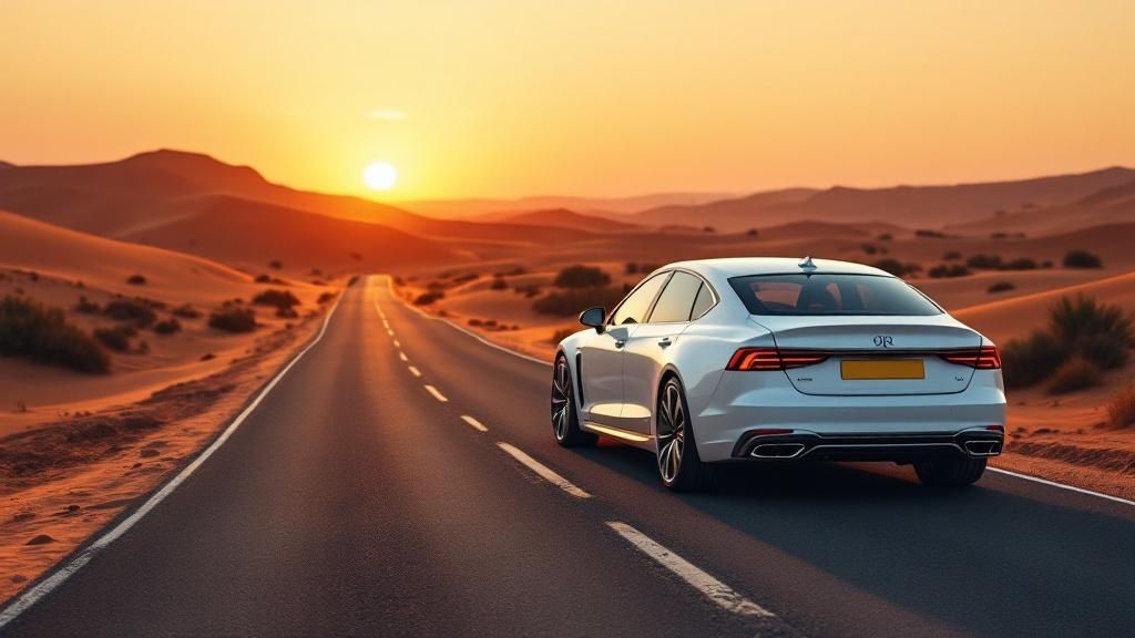 Location Voiture Luxe Maroc | Guide et Conseils Experts 1 Conduite d'une voiture de luxe sur une route côtière au Maroc