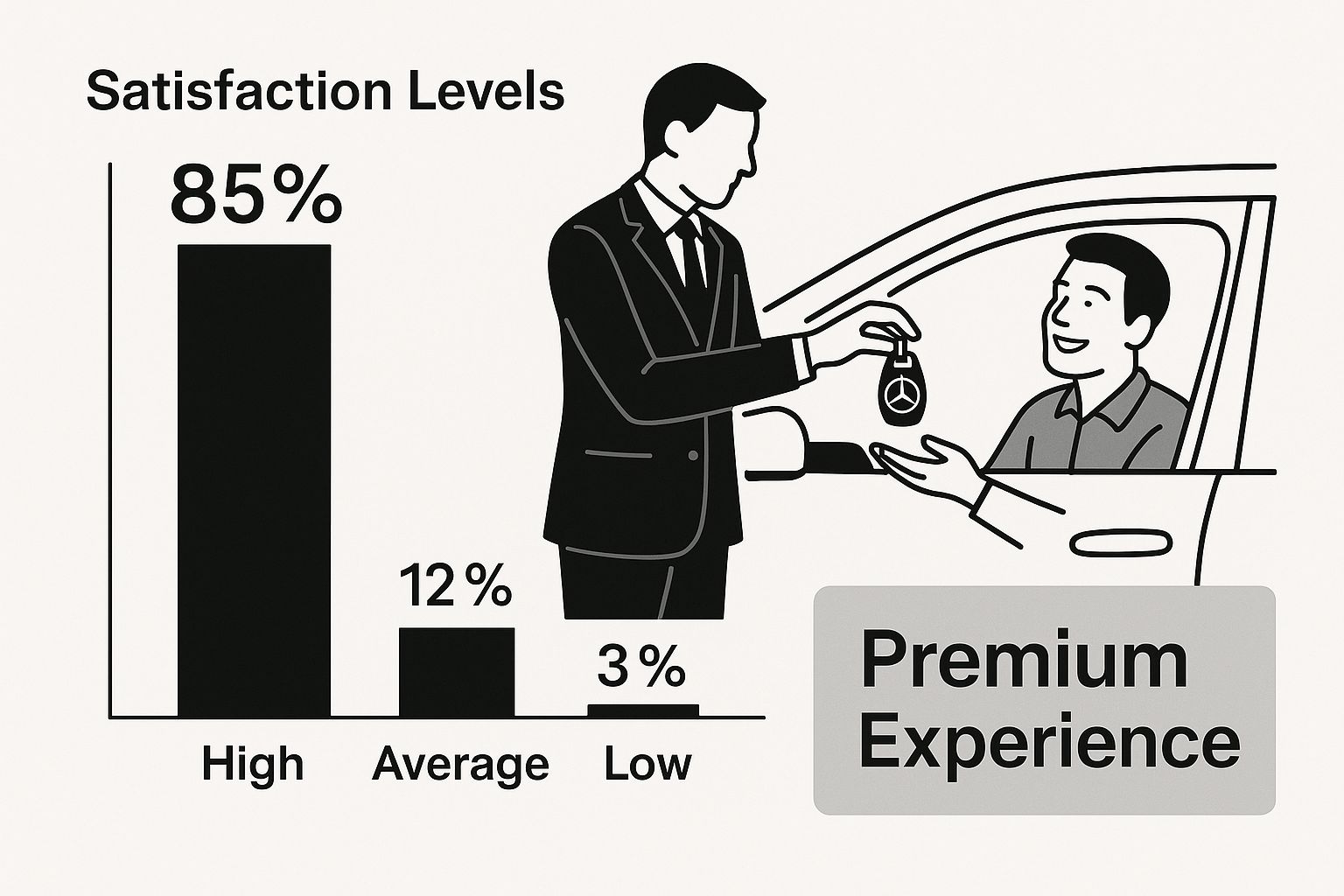 Infographic about rent mercedes benz