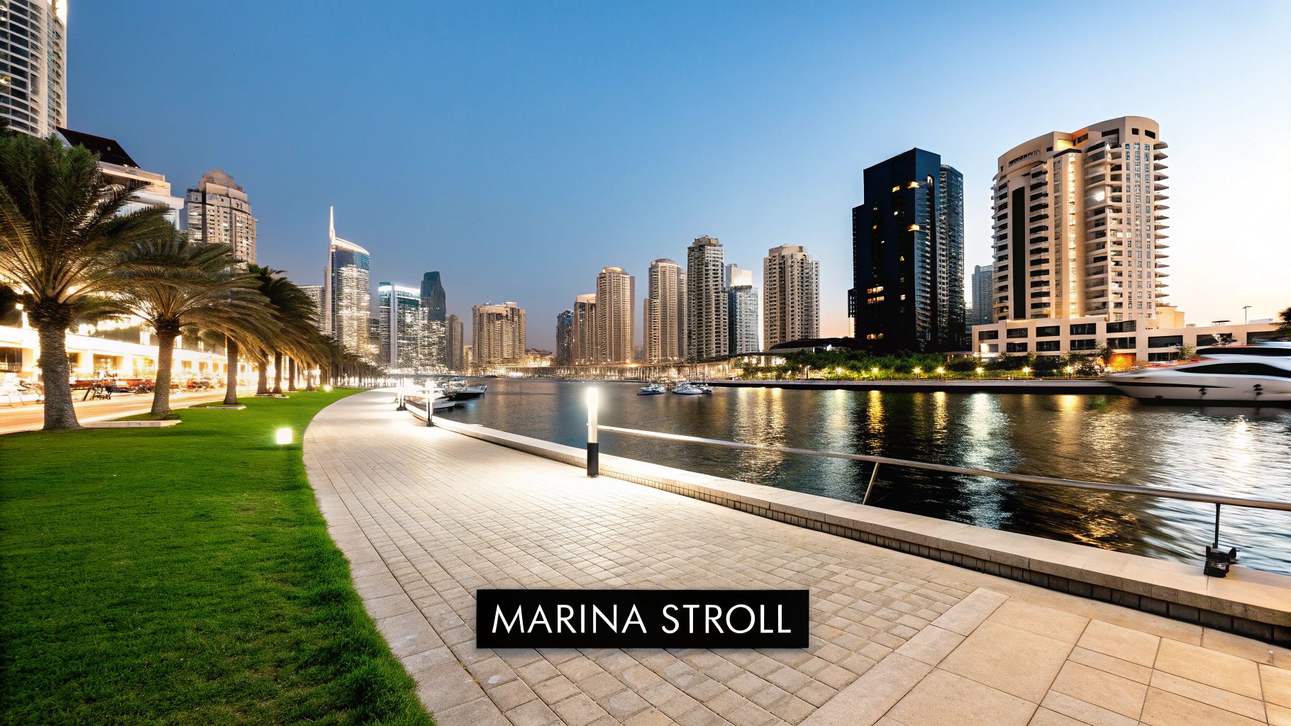 Dubai Marina and JBR Night Walk
