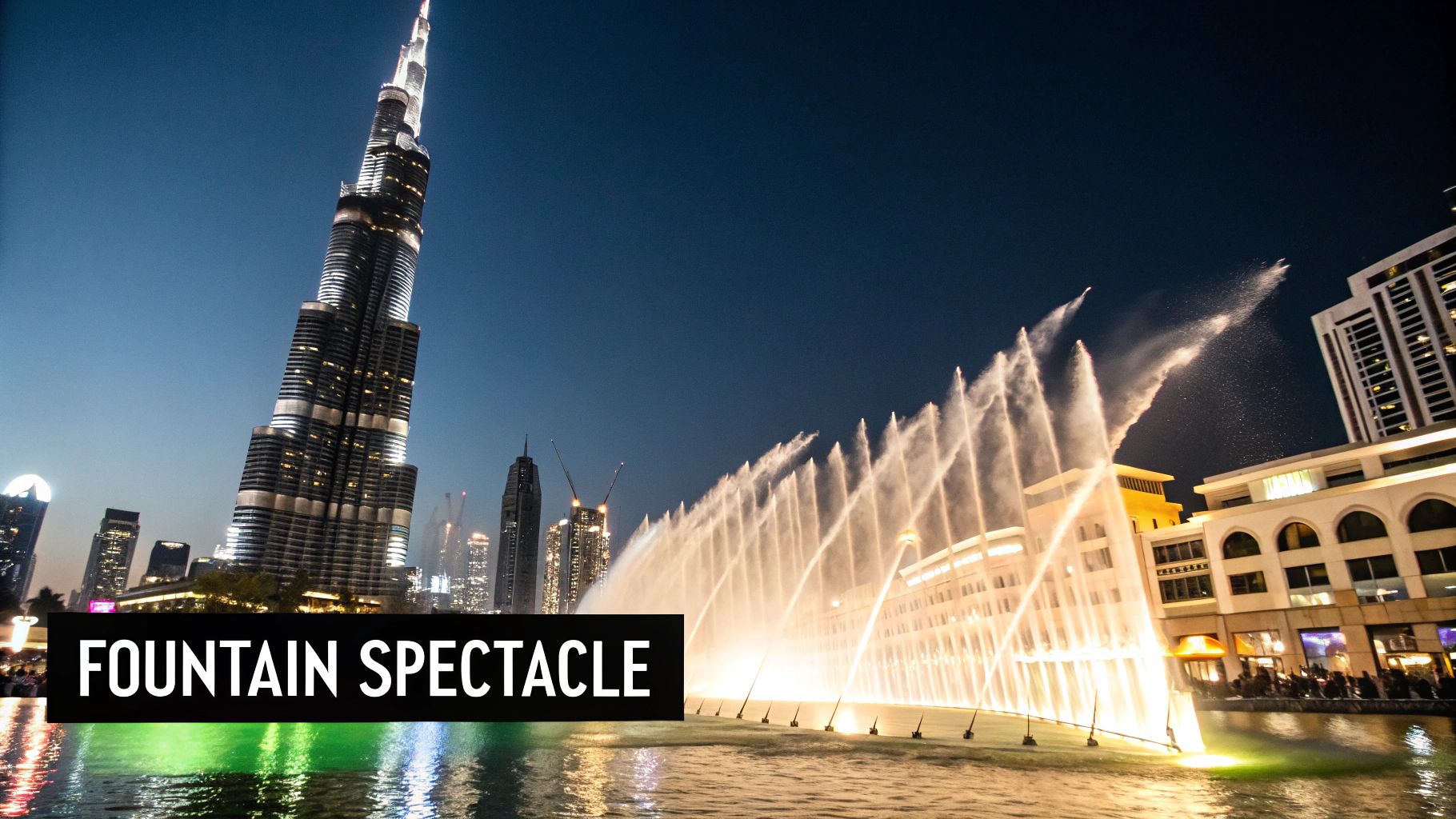 Witness the Spectacle of the Dubai Fountain & Burj Khalifa