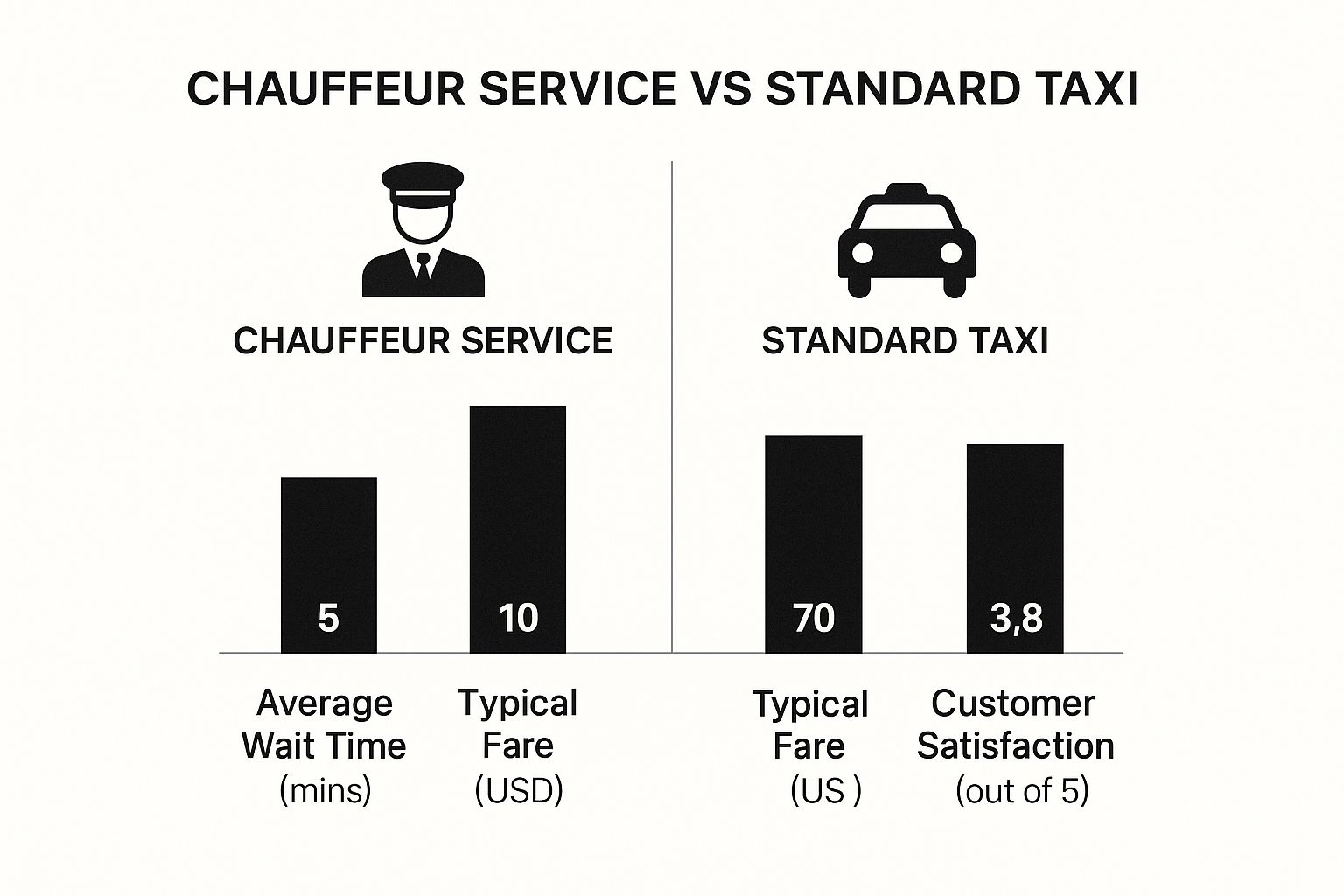 Infographic about chauffeur service dubai airport