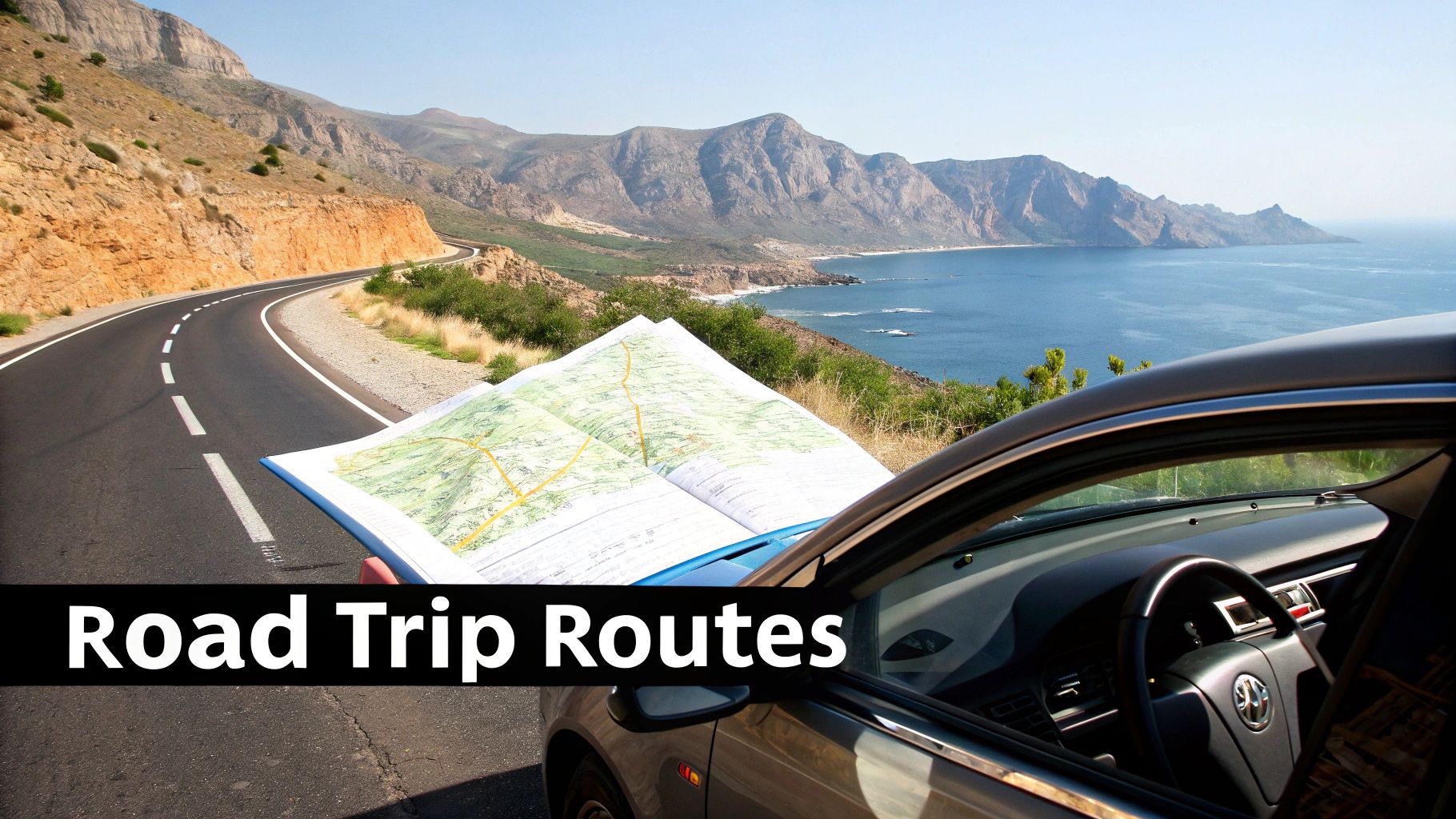 Driving to Oman from Dubai A Practical Guide 3 A stunning view of Oman's mountainous landscape, with terraced fields and a small village nestled in the hillsides.