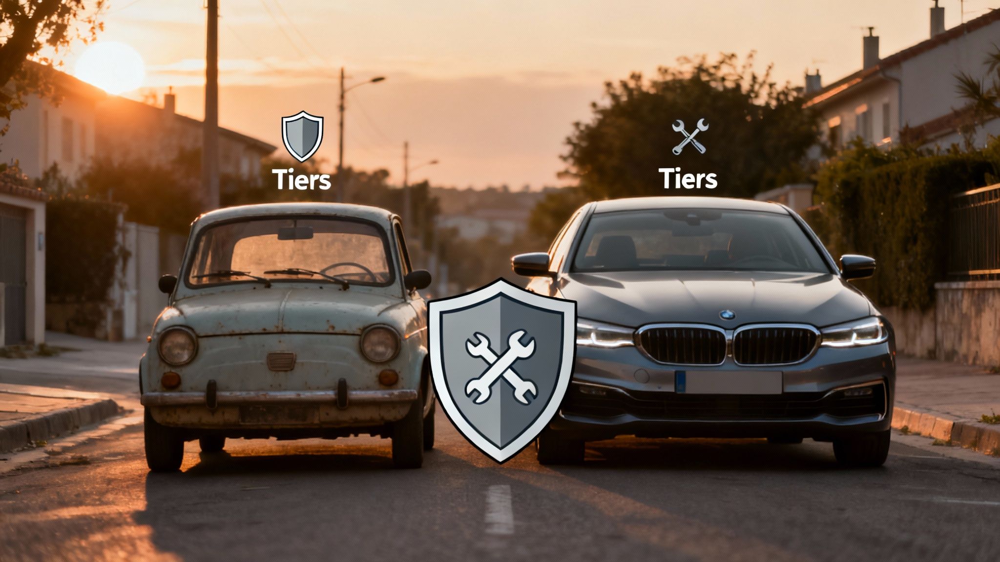 Tableau comparatif des assurances auto tiers et tous risques