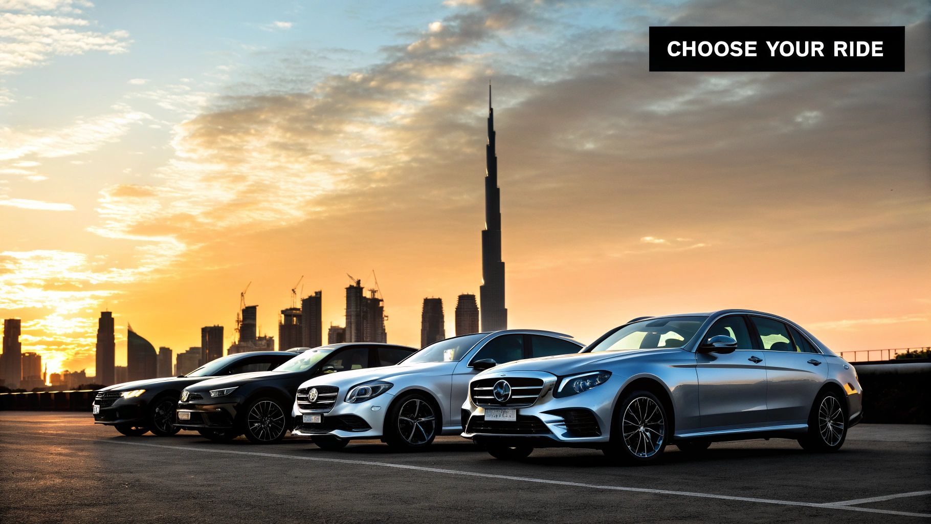 A white Mercedes-AMG G 63 parked in front of a modern building in Dubai.