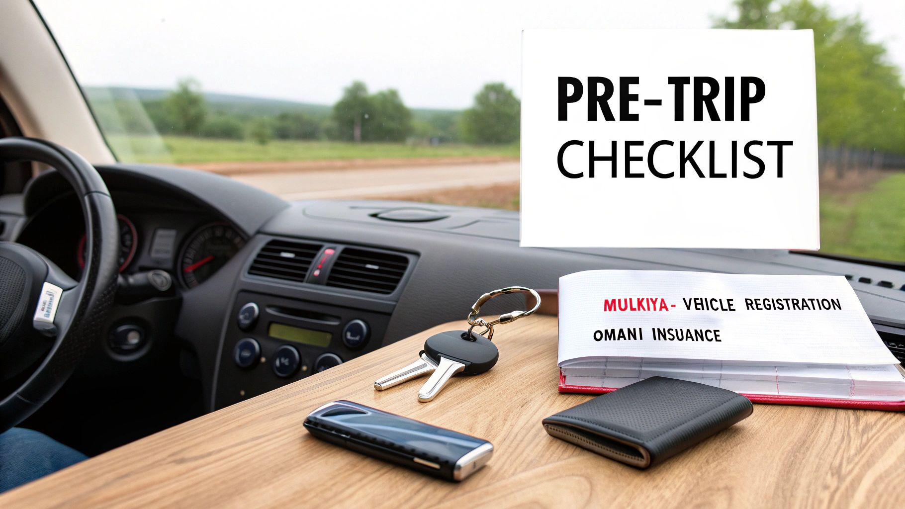 A person holding a passport and car keys, ready for a road trip.