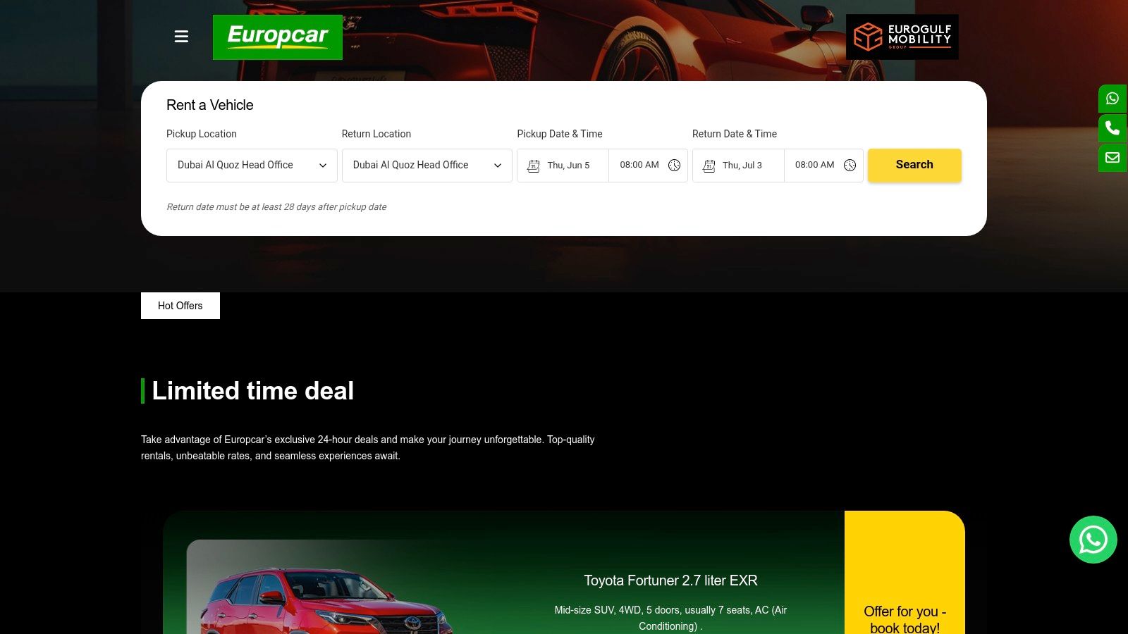 7 Top Minibus Rental Dubai Services in 2025 1 Europcar UAE