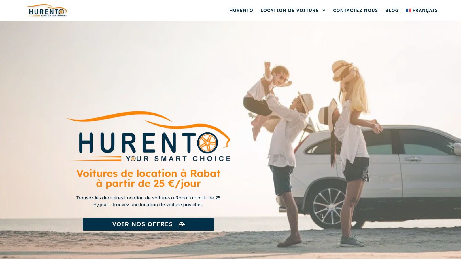 1. HURENTO : La solution complète pour une location à Rabat dès 25 €/jour