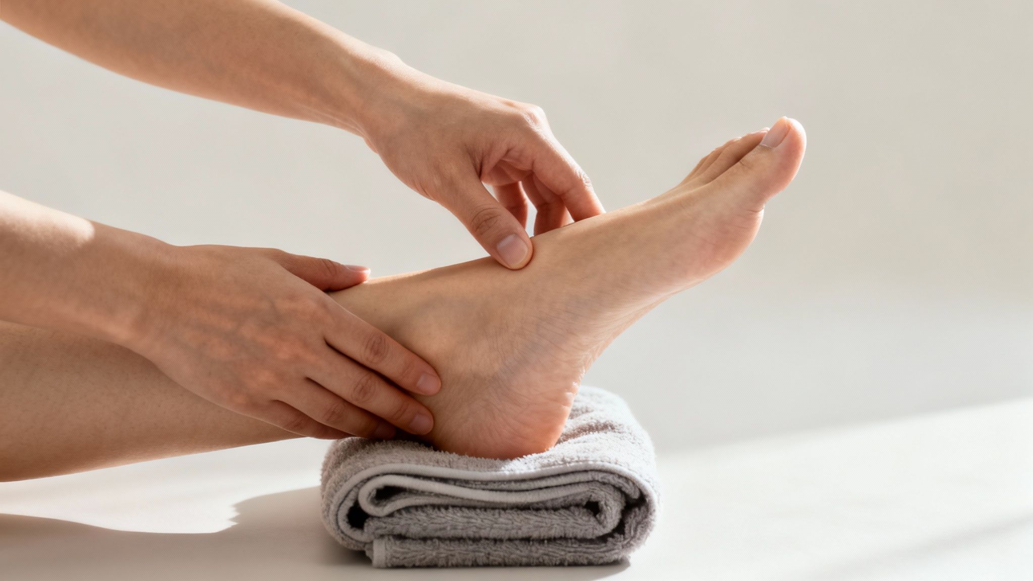 Foot reflexology massage for menstruation