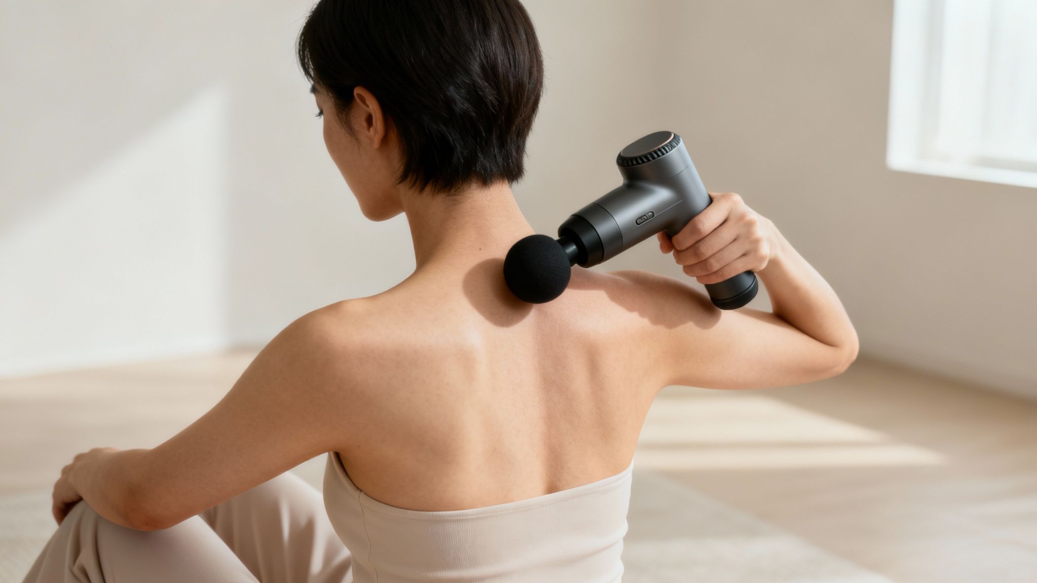 Self massage for headaches targeting neck and shoulder tension