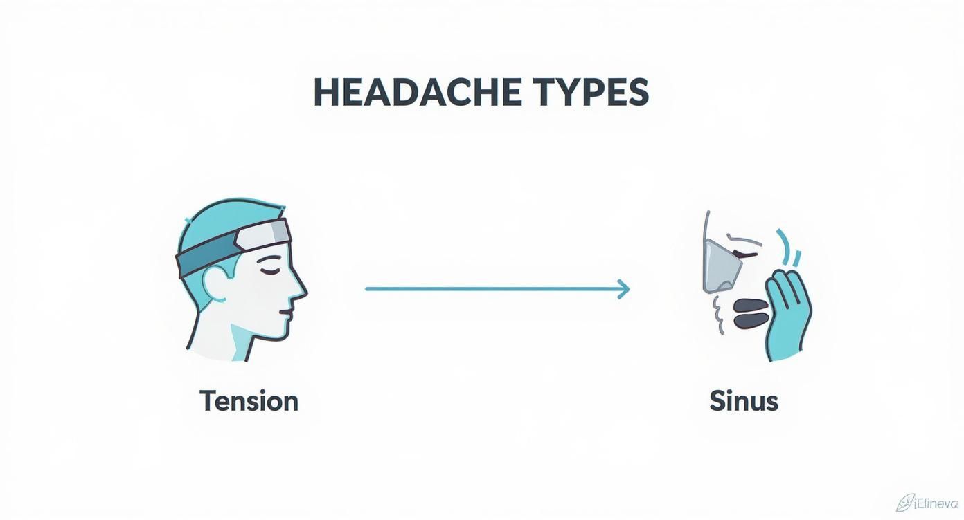 Infographic about self massage for headaches