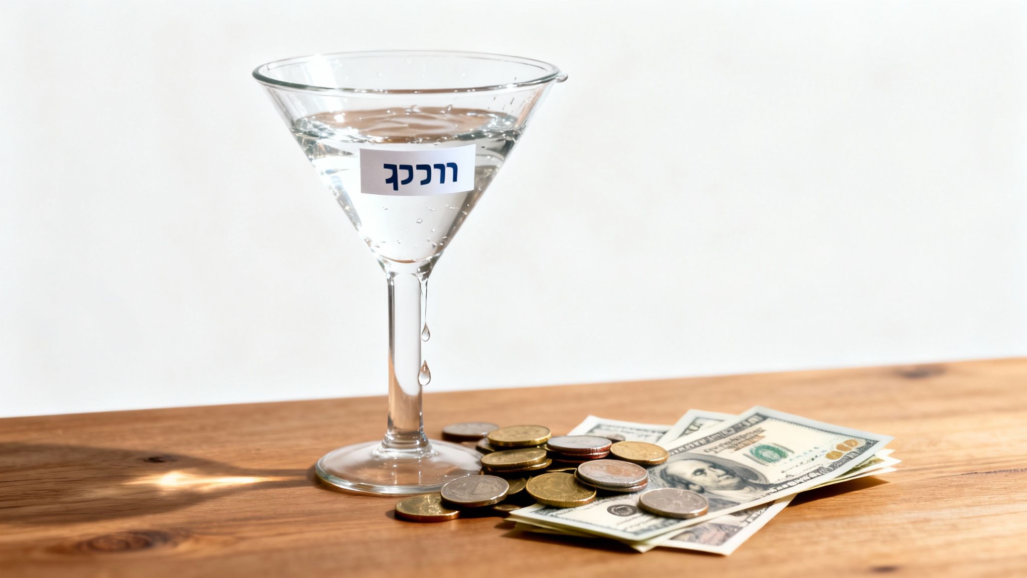 איור של מאגר מים המסמל את תקרת הפטור במס על השכרת דירה