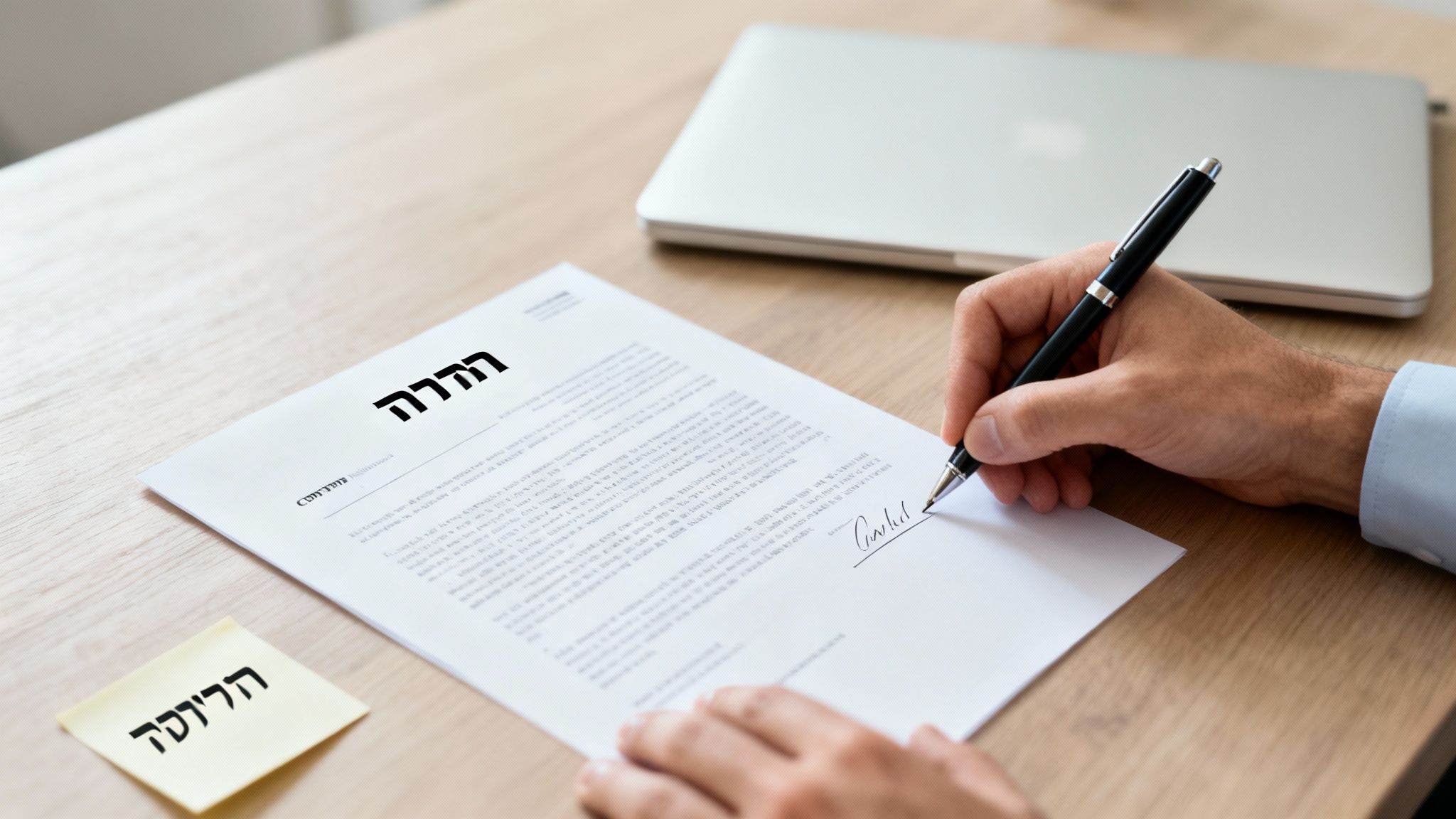 תהליך עריכת חוזה בפרספקטיבה עסקית