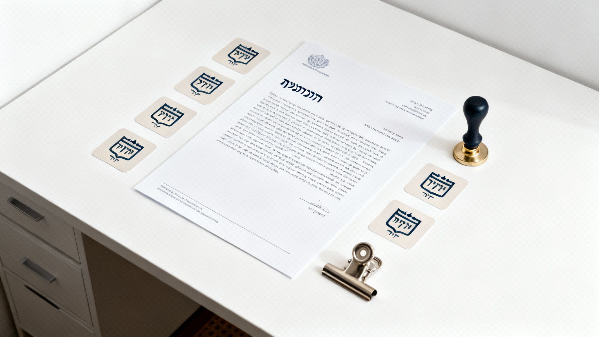 אישה יושבת מול לפטופ במשרד ביתי