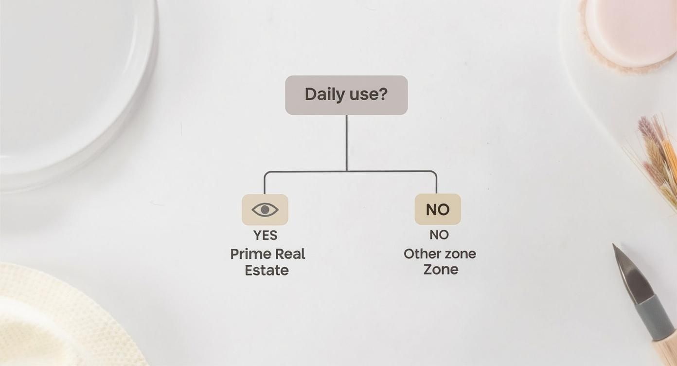Infographic about best way to organize small closet