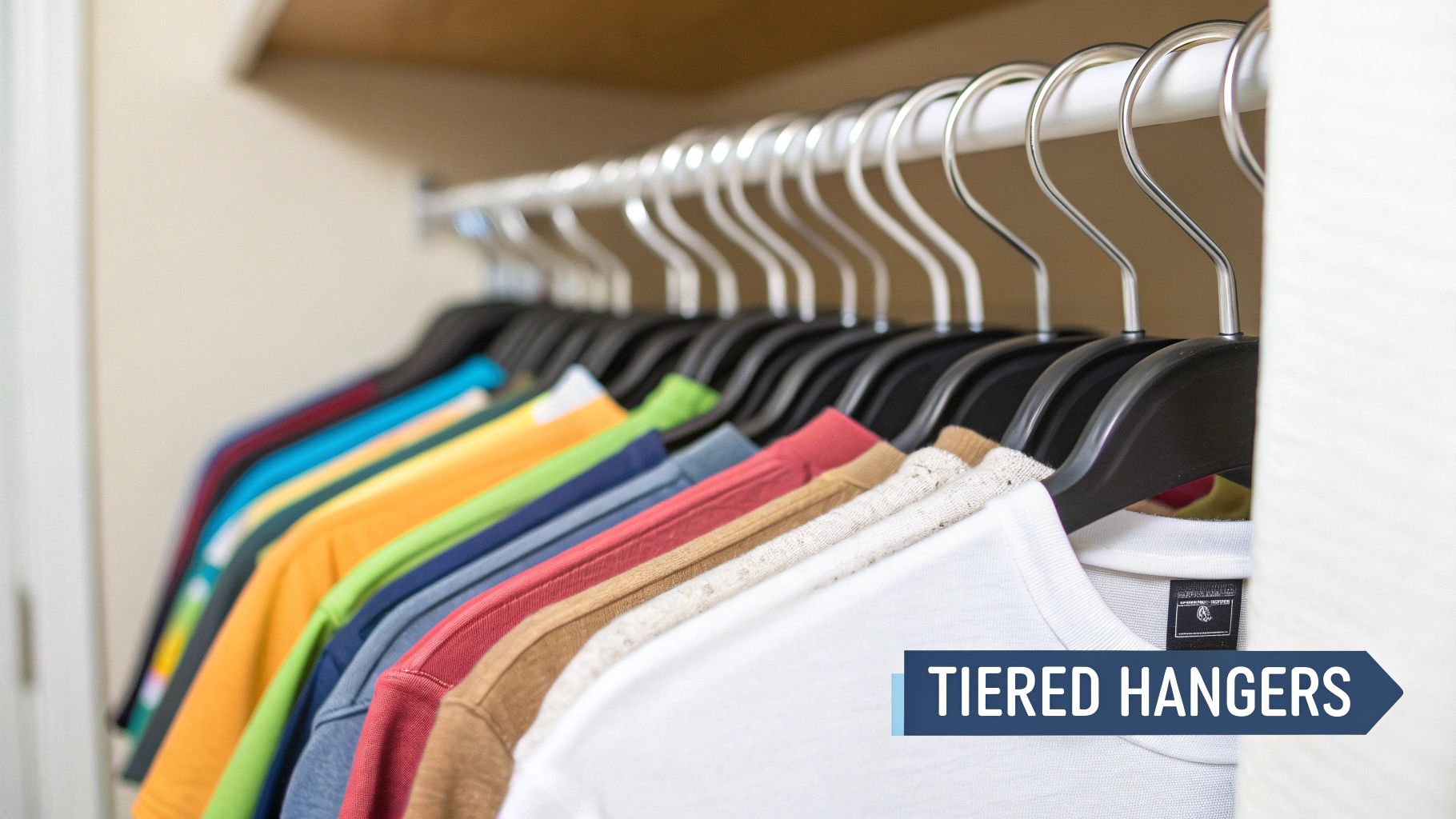 Cascading Hangers for Vertical Hanging