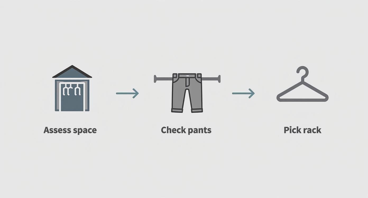 Infographic about pants hanger rack