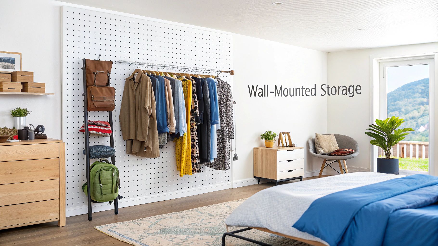 Vertical Wall-Mounted Systems and Hooks