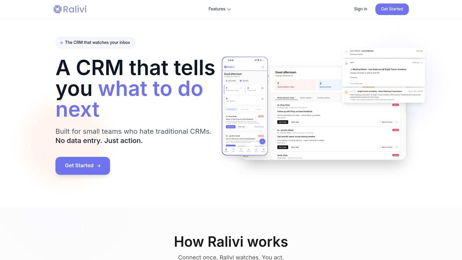 Ralivi CRM Interface