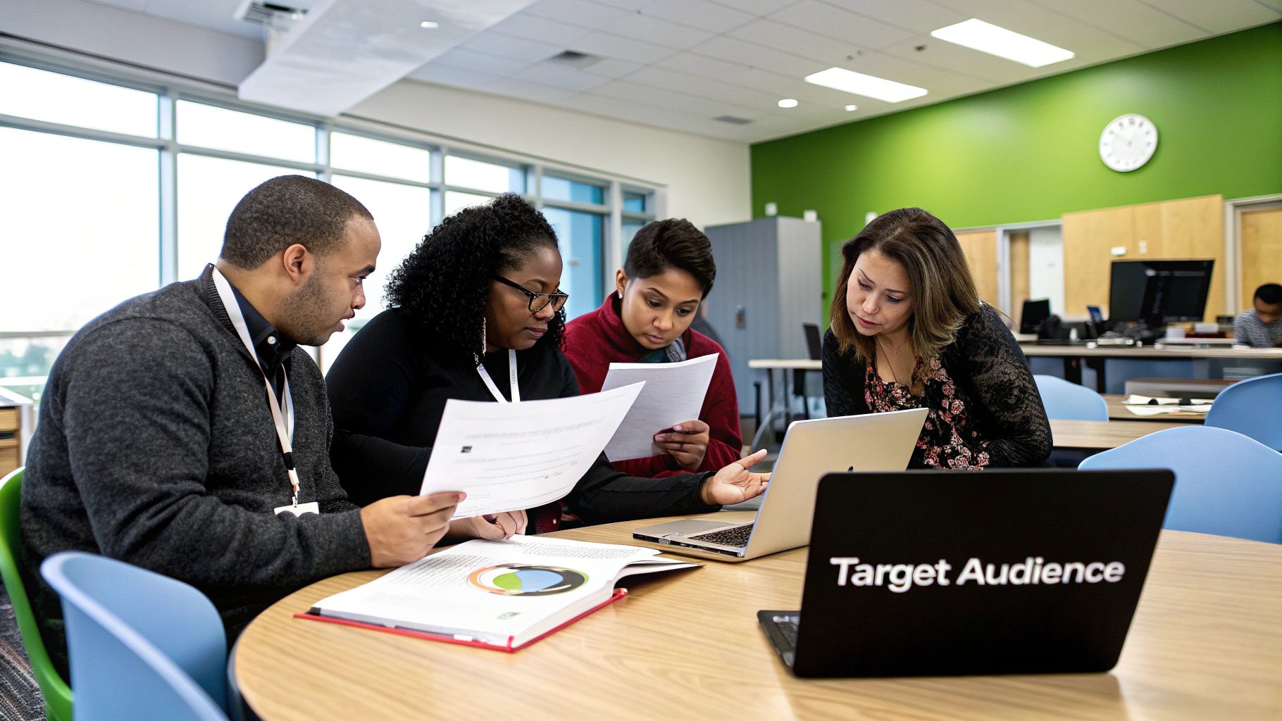 Students using laptops