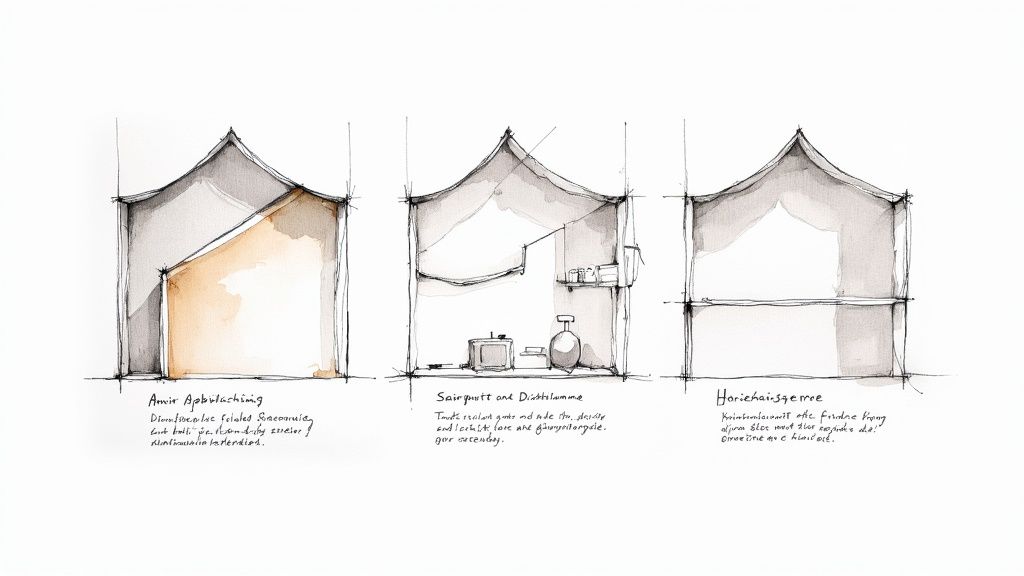 Eine freilelegte Kelleraußenwand wird mit einer schwarzen bituminösen Dickbeschichtung abgedichtet.