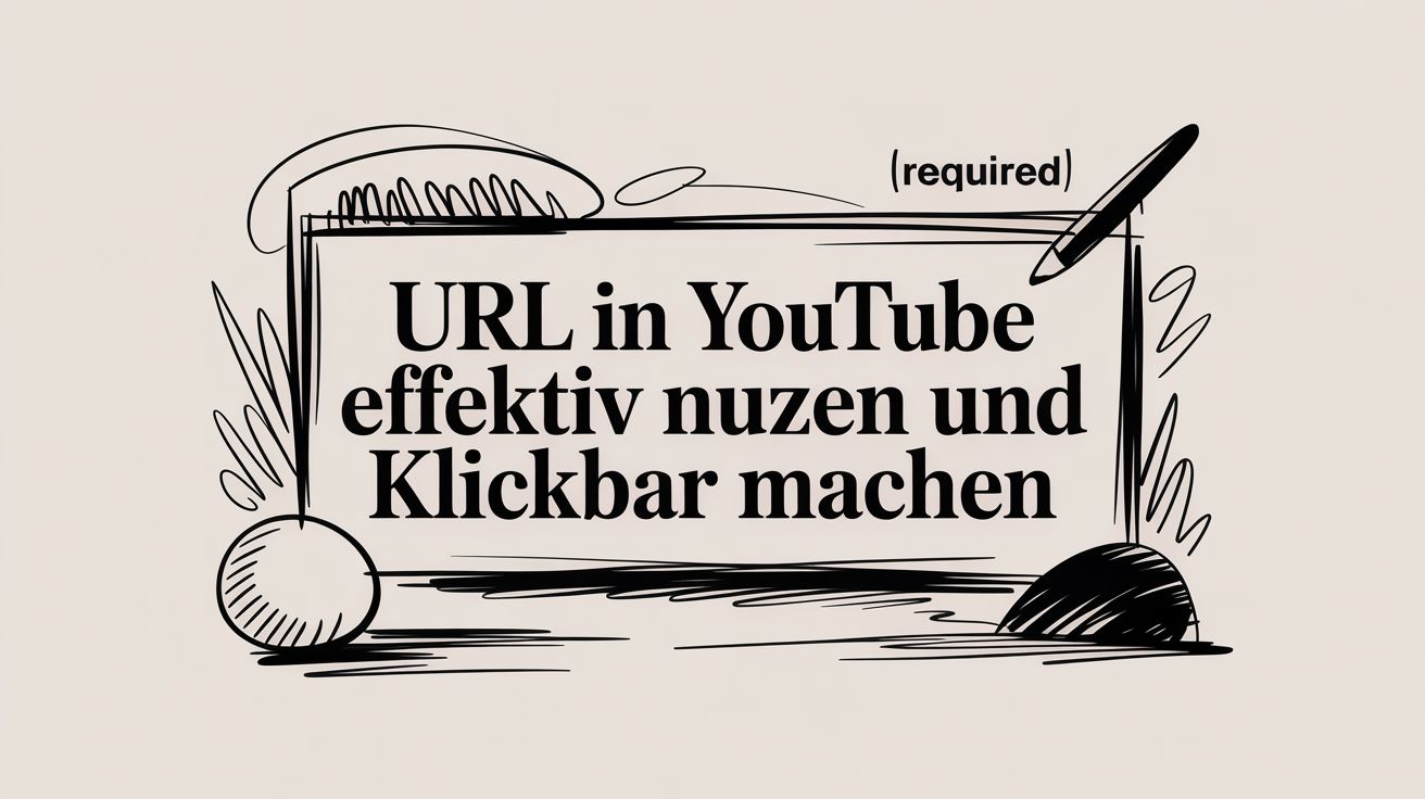 Url in youtube effektiv nutzen und klickbar machen