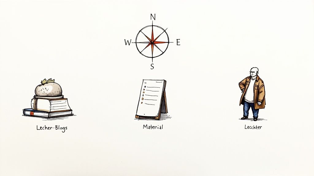 Screenshot der Webseite bildungsserver.de mit vielen Unterrichtsmaterialien