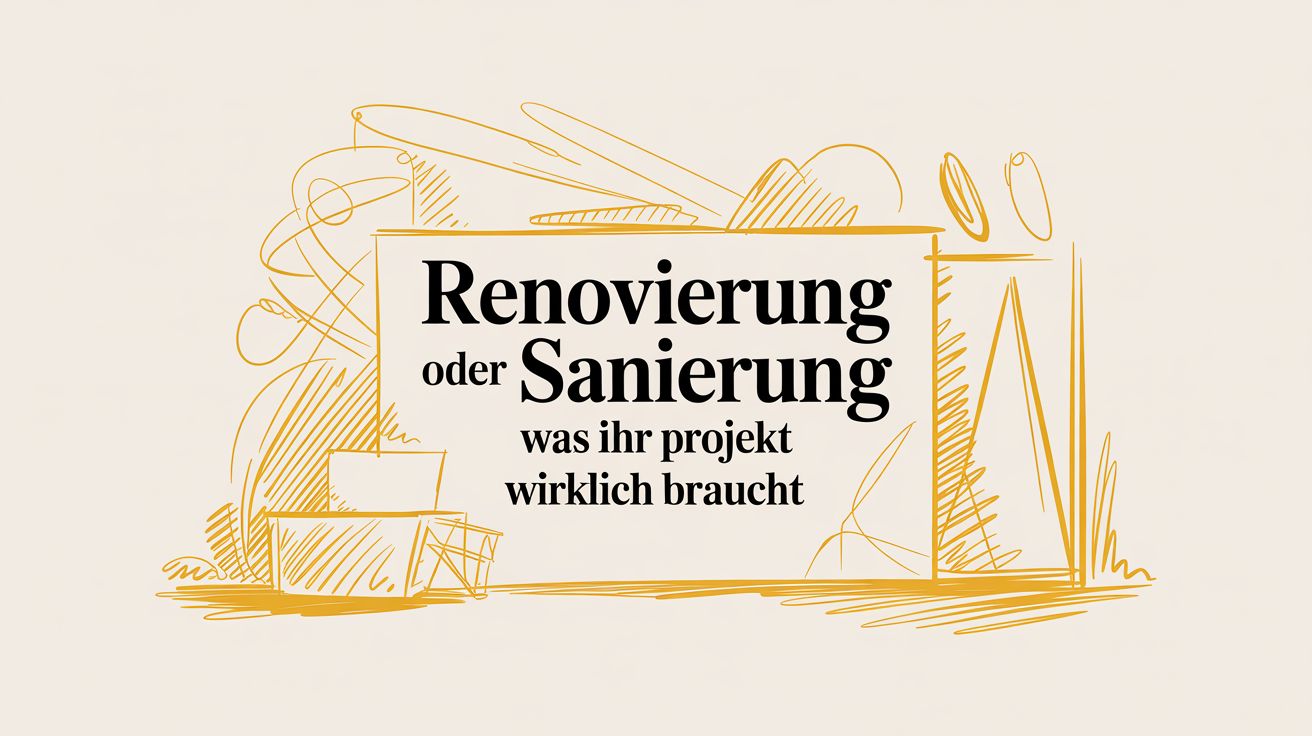 Renovierung oder Sanierung: Was Ihr Projekt wirklich braucht