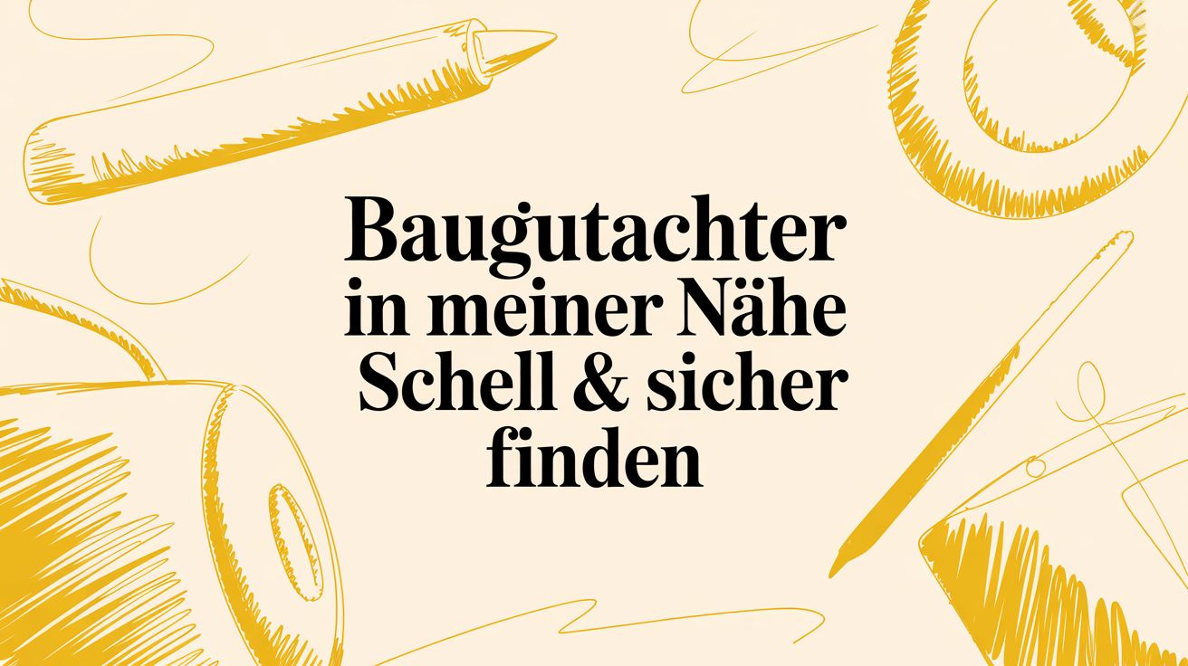 Baugutachter in meiner Nähe schnell & sicher finden