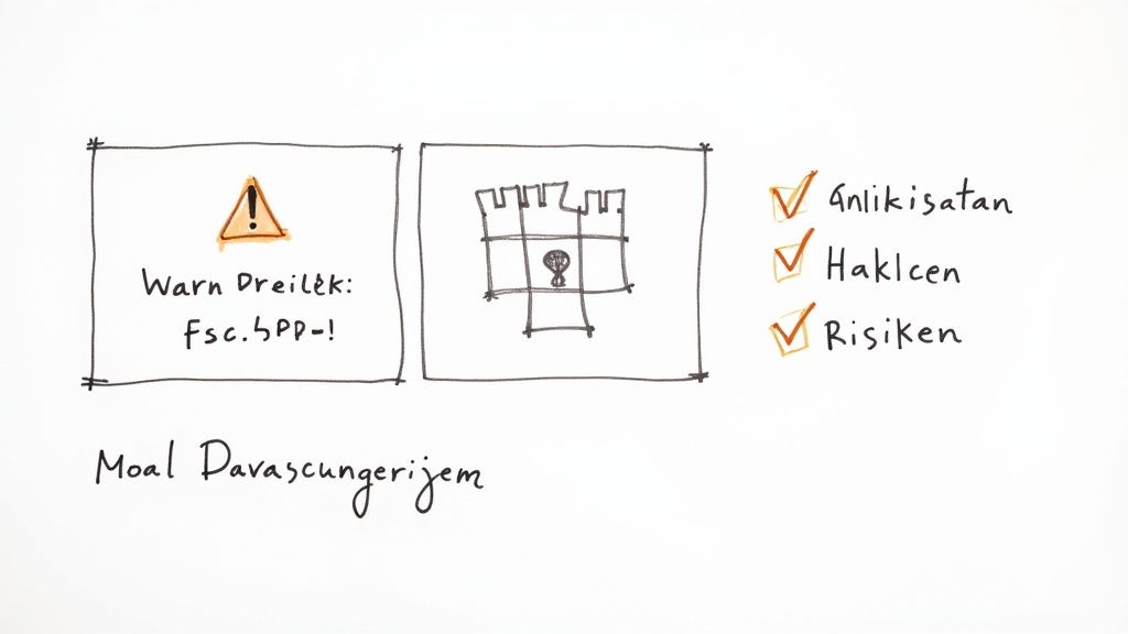 Eine Person überprüft Dokumente mit einem Stift, symbolisiert die Prüfung von DSGVO-Richtlinien