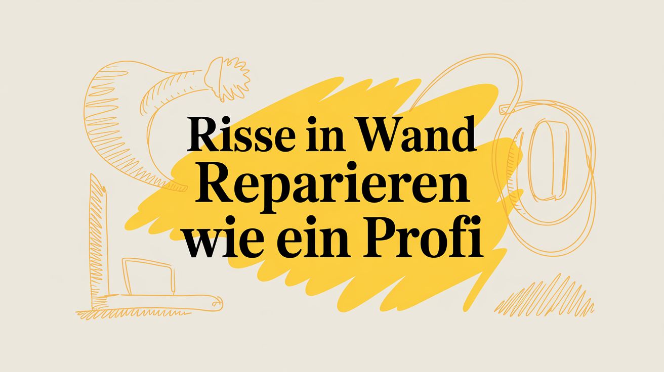 Risse in wand reparieren wie ein profi