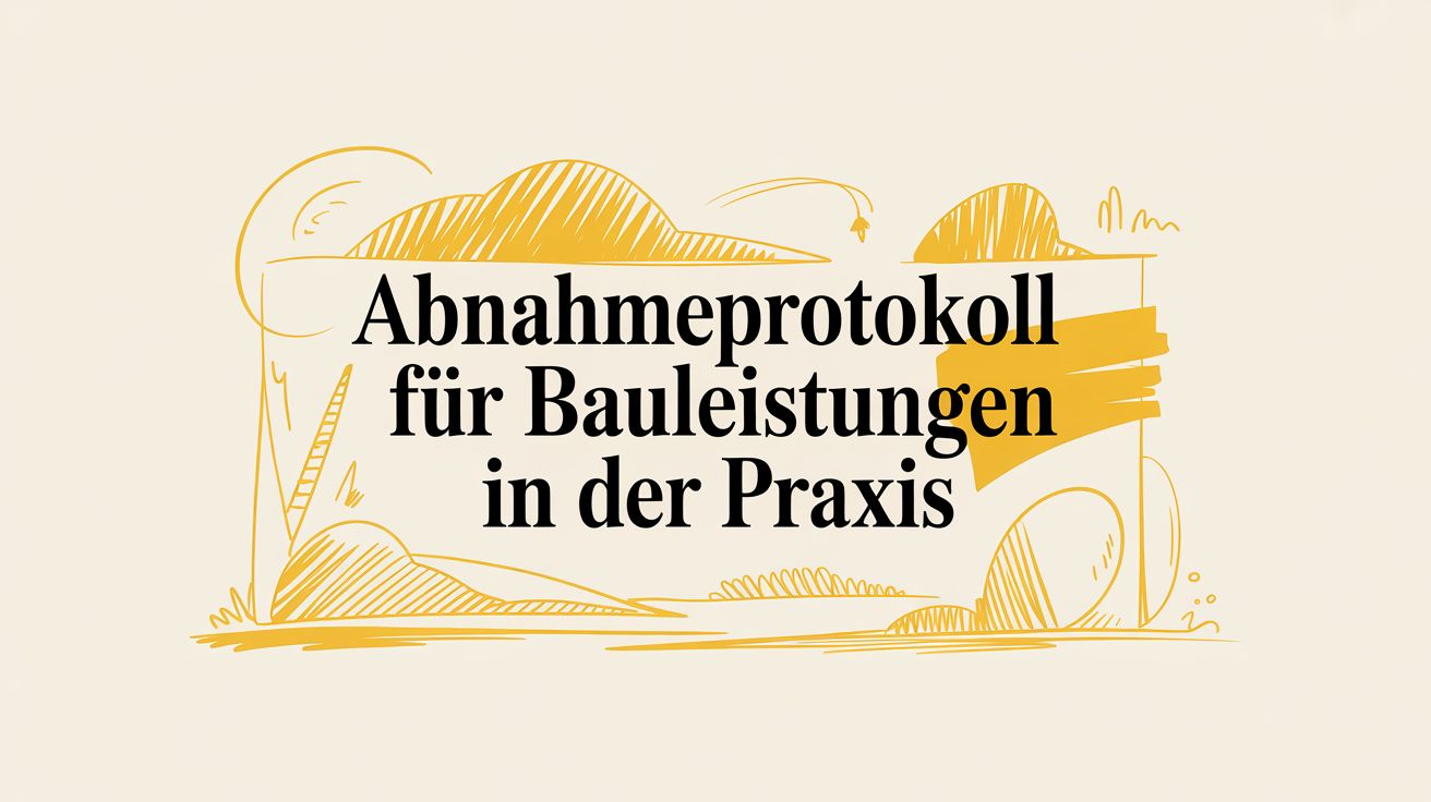 Abnahmeprotokoll für Bauleistungen in der Praxis