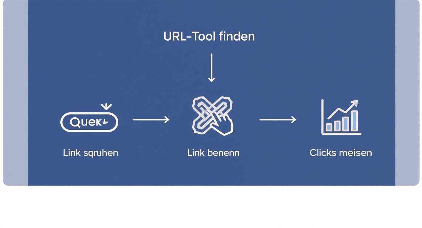 Infografik about link kürzen und umbenennen