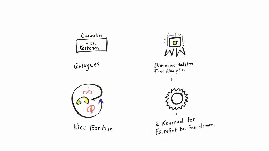 Eine Nahaufnahme, die zeigt, wie eine Person eine URL auf einem Laptop-Bildschirm kürzt.