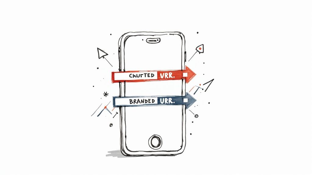 Eine Frau arbeitet an einem Laptop und analysiert Marketingdaten auf einem Bildschirm.