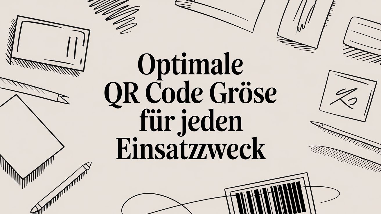 Optimale QR code größe für jeden einsatzzweck