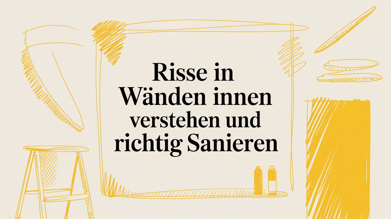 Risse in Wänden innen verstehen und richtig sanieren