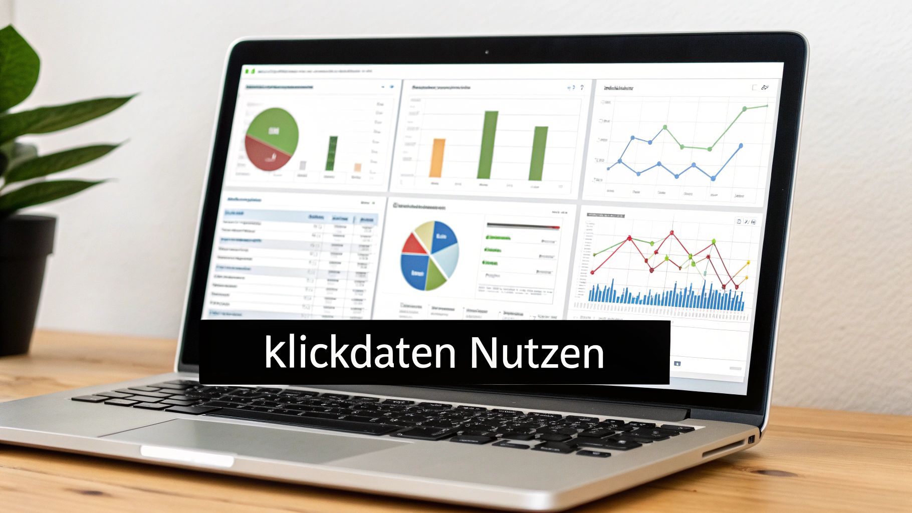 Eine Person analysiert Daten auf einem Dashboard, um die Marketing-Performance zu verbessern.