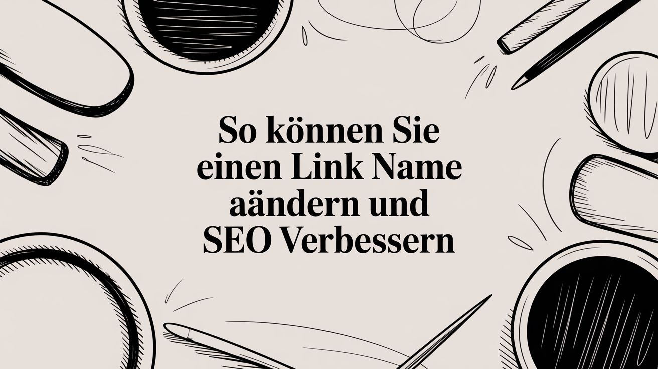 So können Sie einen Link-Namen ändern und SEO verbessern