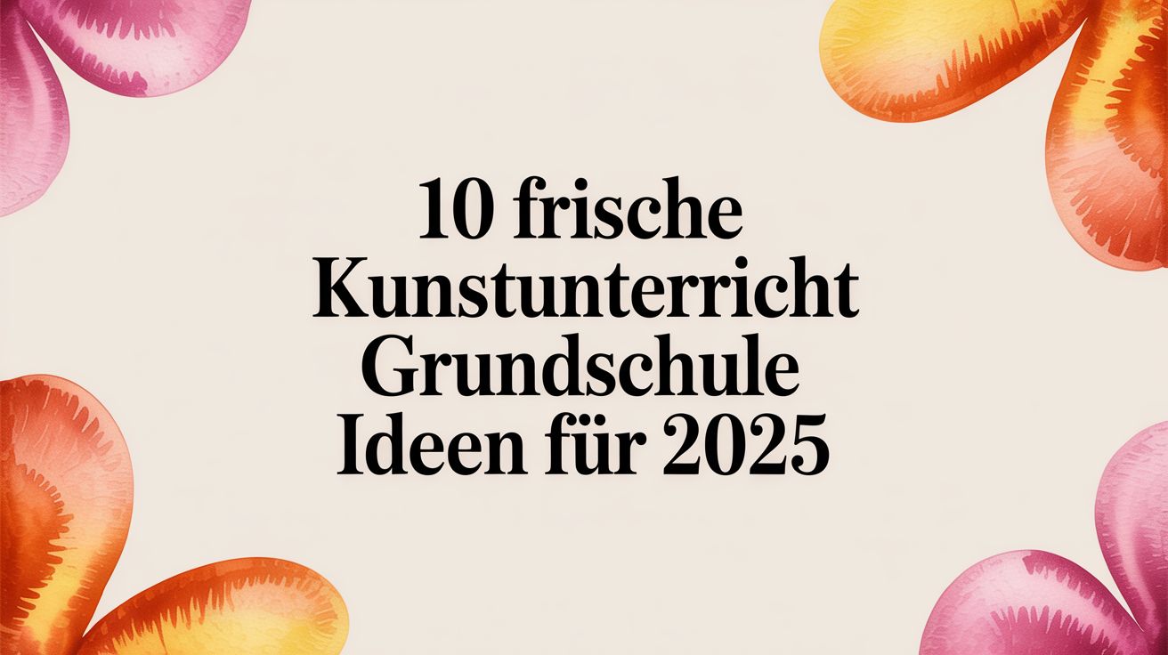 10 frische Kunstunterricht Grundschule Ideen für 2025