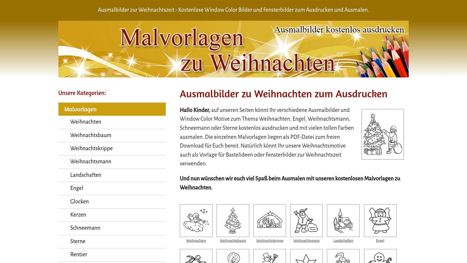 Malvorlagen-Weihnachten.de