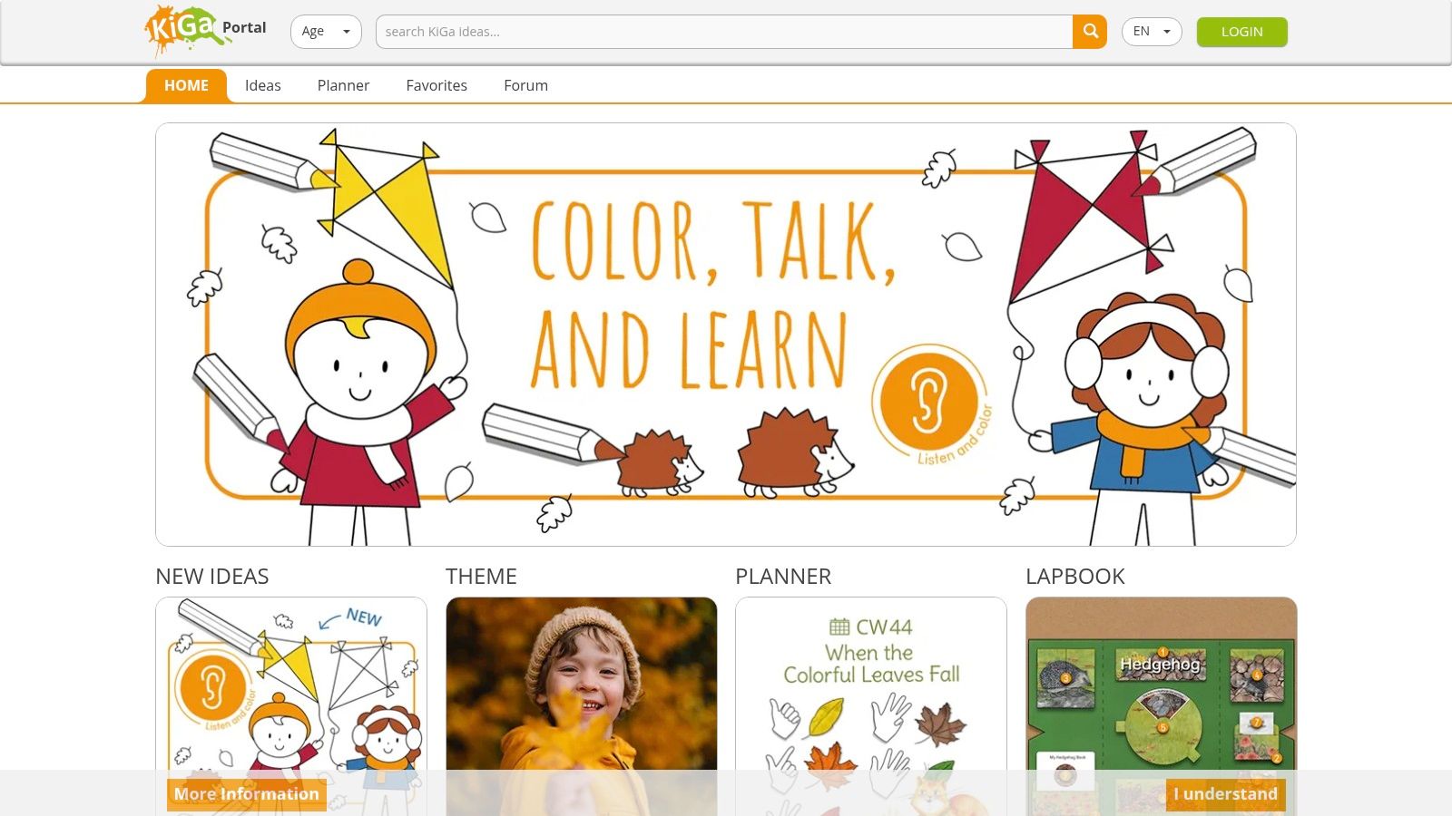 KiGaPortal – Materialien für Vorschulkinder